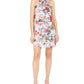 Vince Camuto Women's Bow Neck Floral Print Halter Dress Blue Size 8