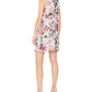 Vince Camuto Women's Bow Neck Floral Print Halter Dress Blue Size 8