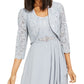 Jessica Howard Women's Embellished Jacket & Ruffled Gown Blue Size 16