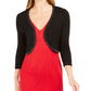 Jessica Howard Women's Stud Trim Bolero Jacket Black Size Petite