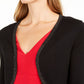 Jessica Howard Women's Stud Trim Bolero Jacket Black Size Petite
