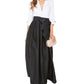Jessica Howard Women's Belted Color Block 3/4 Sleeve Collared Maxi Fit Flare Formal Dress White Size 6 Petite