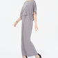 Jessica Howard Women's Jewel Neck Evening Wide Leg Jumpsuit Gray Size 16