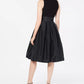 Jessica Howard Women's Ruffled Collar Fit & Flare Dress Black Size 6
