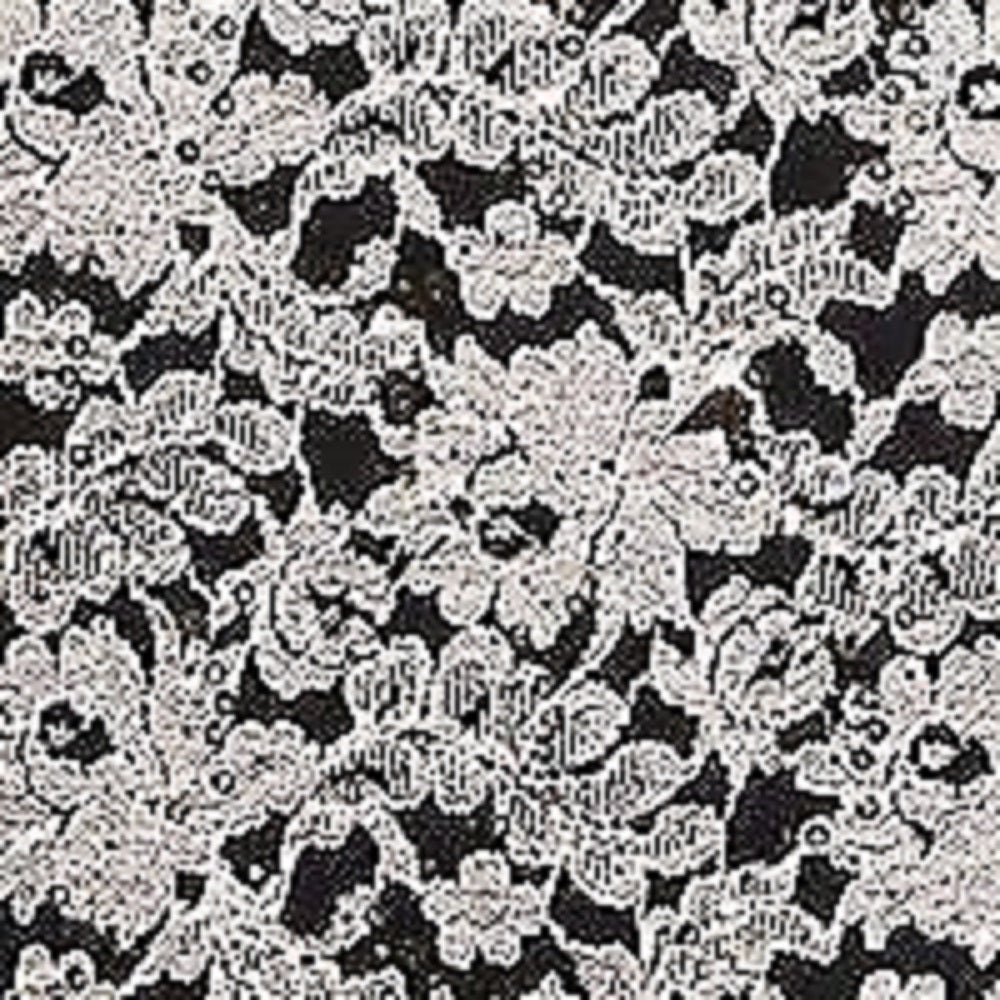 Jessica Howard Women's Sequined Floral 3/4 Sleeve V Neck Cocktail Jumpsuit Black Size 12