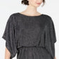 Jessica Howard Women's Metallic Blouson Dress Gray Size 6