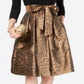 Jessica Howard Women's 3/4 Sleeve Knee Length Peasant Party Dress Brown Size 8