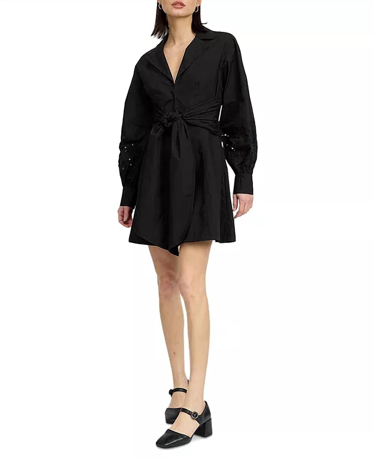 En Saison - Benedetta Cotton Tie-waist Shirtdress