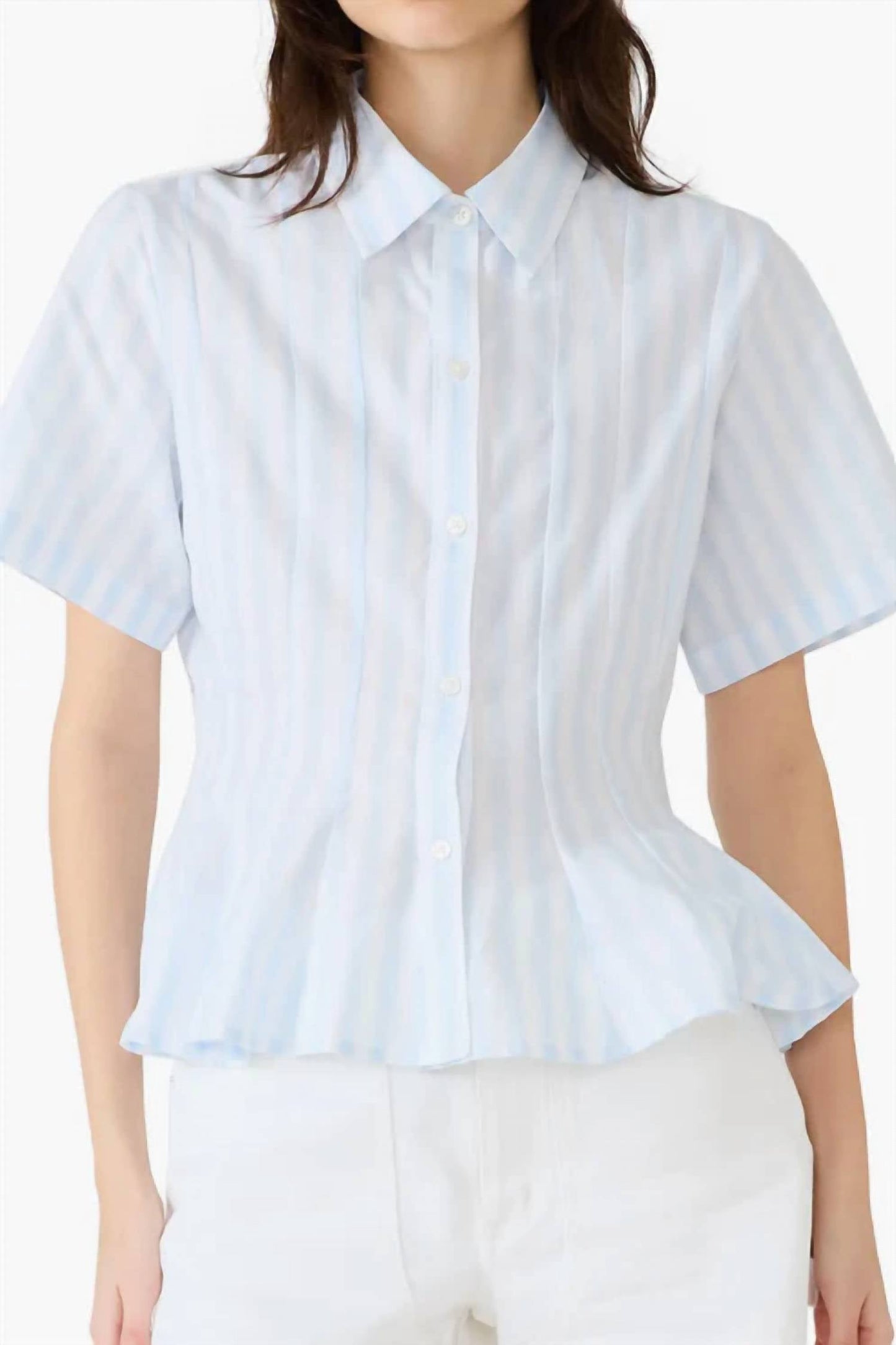 Steve Madden - Porter Cotton Peplum Top