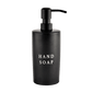 15oz Black Stoneware Hand Soap Dispenser
