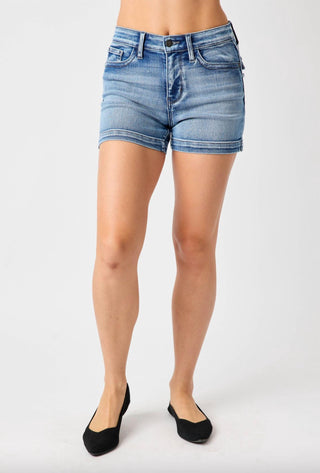 Judy Blue - Button Flap Pocket Shorts