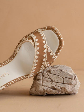 Oasis Society - Women's Essie Espadrille Embroidered Wedge