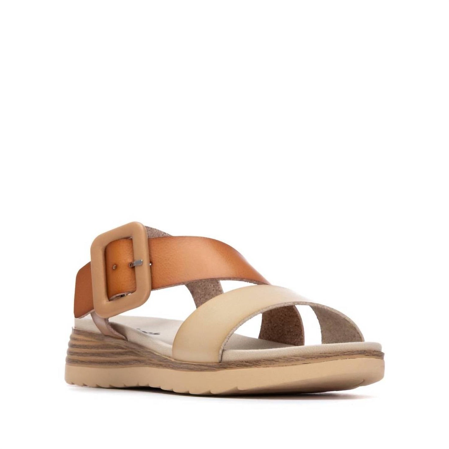 Xti - Women's Cross Strap Wedge Sandals