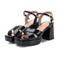 Xti - WOMEN'S HEELED PLATFORM SANDALS
