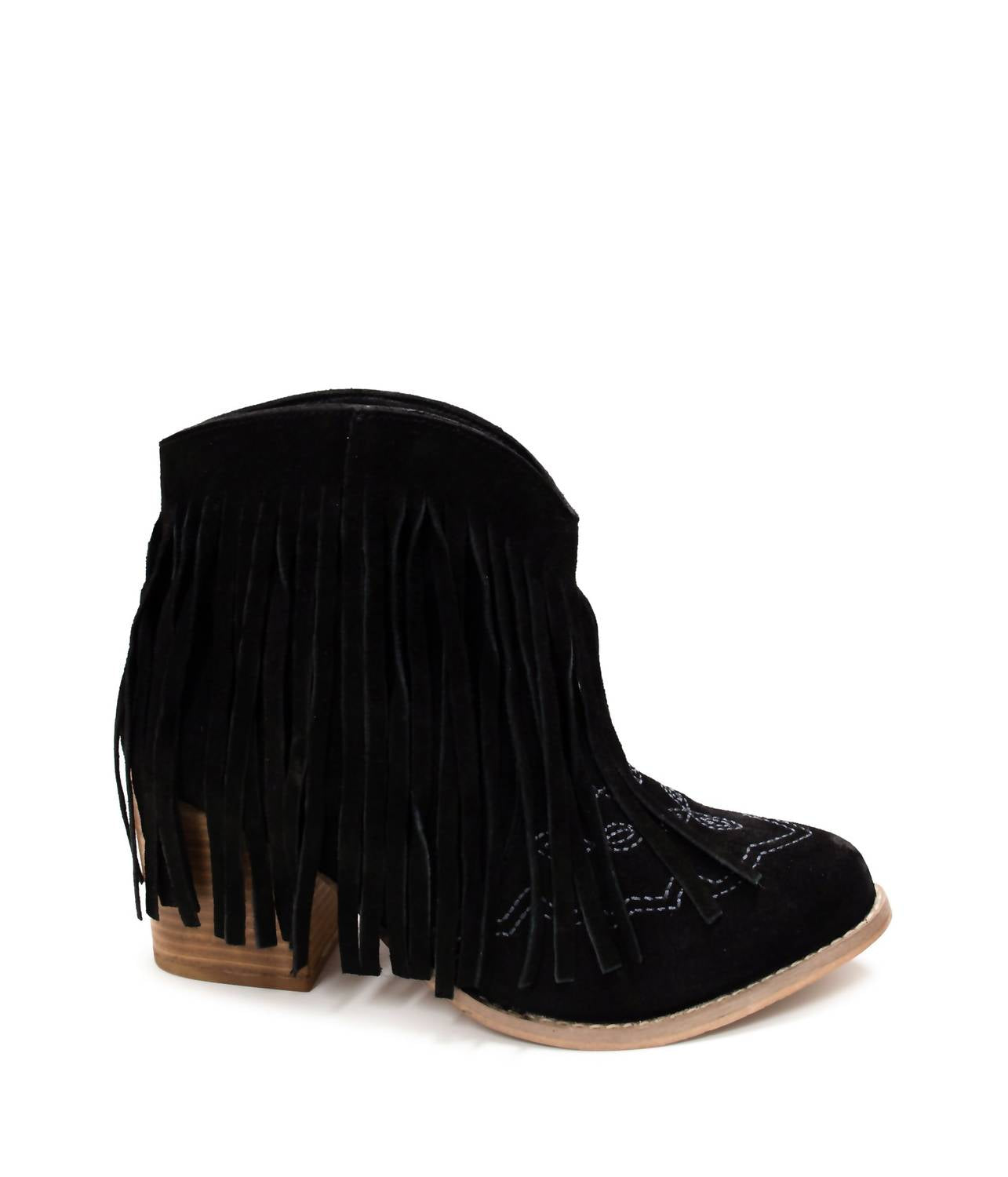 Naughty Monkey - Women's Amos Fringe Ankle Bootie