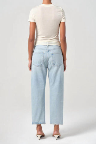 Agolde - 90's Crop Mid Rise Loose Straight Jeans