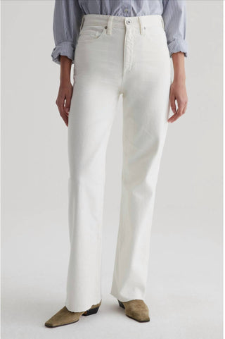 Ag Jeans - Kora Wide Leg Raw Hem Jeans