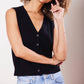 Not Monday - Cate Cashmere Button Down Vest