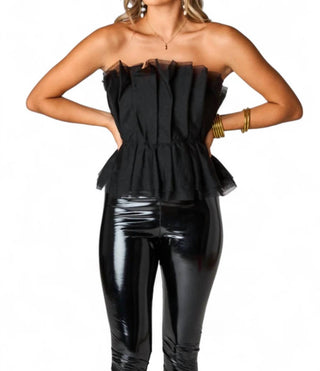 Buddylove - GISELLE PLEATED STRAPLESS TOP