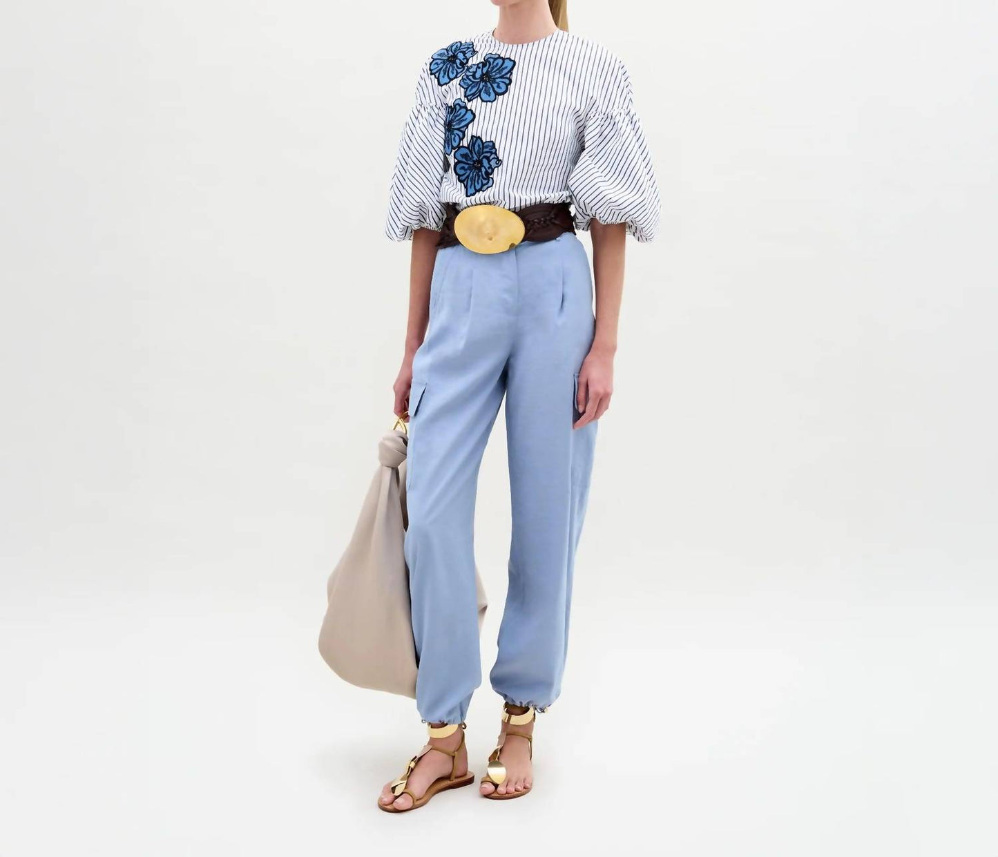 Silvia Tcherassi - Darnell Cargo Style High Waist Pant