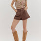 Entro - Colored Denim Shorts