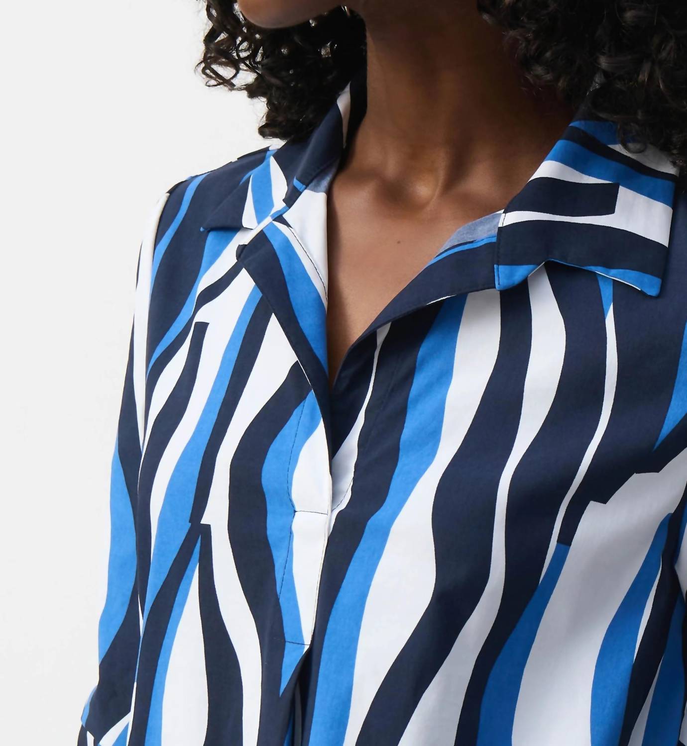 Joseph Ribkoff - Abstract Poplin Trapeze Dress