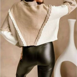 Cloud Ten - Two Tone Contrast Chain Sweater