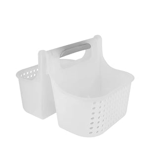 Portable Shower Caddy Bathroom Organizer Basket, Perfect Size for Dorm/College, Plastic Bath Tote, Dries Quickly with Drainage Holes