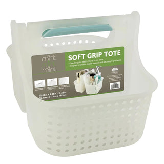 Portable Shower Caddy Bathroom Organizer Basket, Perfect Size for Dorm/College, Plastic Bath Tote, Dries Quickly with Drainage Holes