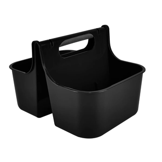 Portable Shower Caddy Bathroom Organizer Basket, Perfect Size for Dorm/College, Plastic Bath Tote, Dries Quickly with Drainage Holes