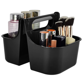 Portable Shower Caddy Bathroom Organizer Basket, Perfect Size for Dorm/College, Plastic Bath Tote, Dries Quickly with Drainage Holes