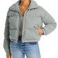 Bagatelle.Nyc Women's Puffer Jacket Gray Size Medium