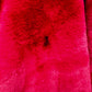 Avec Les Filles Women's Faux Fur Coat Red Size Small