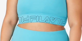 Fila Women's All Day Racerback High Impact Sports Bra Blue Size 3X