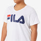 Fila Women's Cotton Time Honored T-Shirt White Size 3X