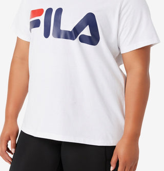Fila Women's Cotton Time Honored T-Shirt White Size 3X