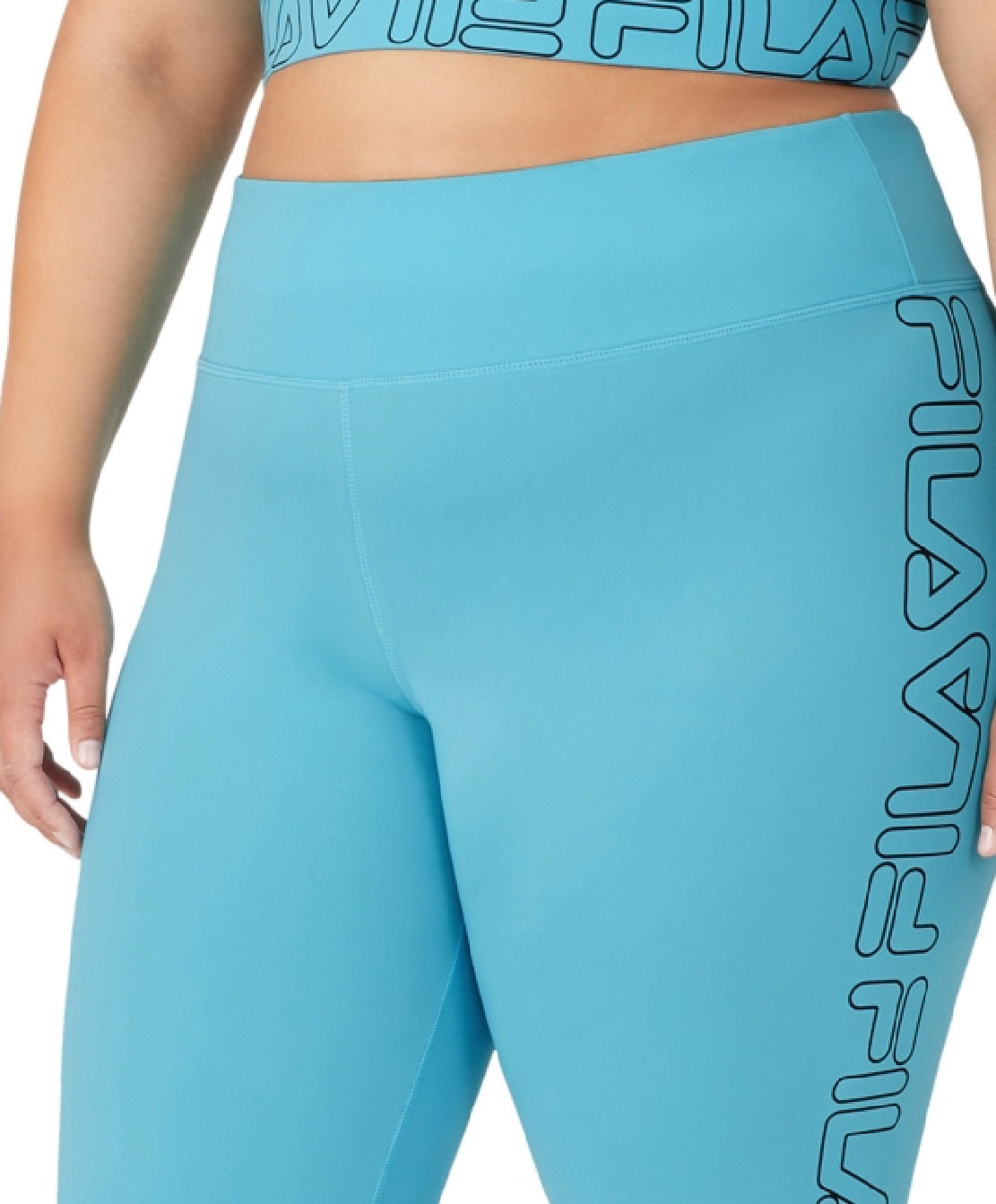 Fila Women's Logo 7/8 Leggings Blue Size 2X