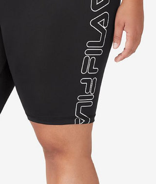 Fila Women's Logo Bike Shorts Black Size 1X