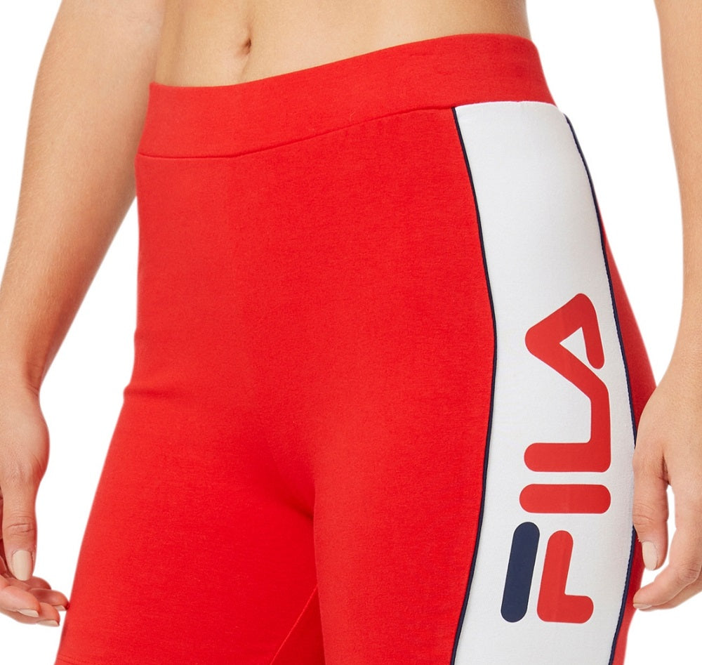 Fila Women's Davina Bike Shorts Red Size Large