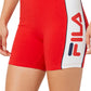 Fila Women's Davina Bike Shorts Red Size Large