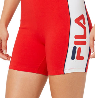 Fila Women's Davina Bike Shorts Red Size Large