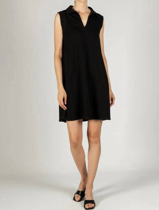 P.Cill - Collared Sleeveless Mini Dress