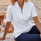 Katherine Way - Bayside Short Sleeve Polo Top