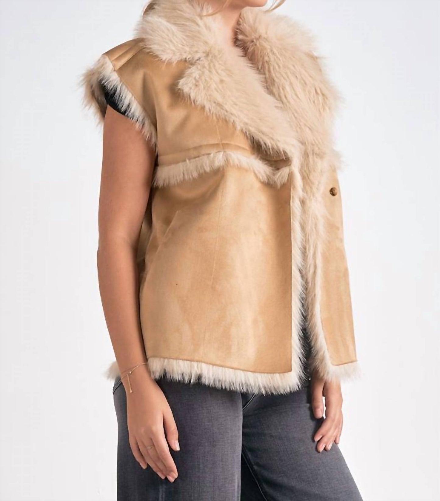 Elan - Eloise Faux Fur Vest