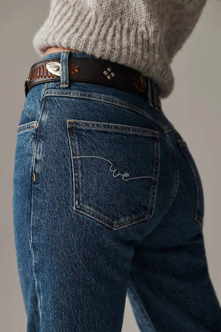 Free People - Risk Taker Mid Rise Straight Jeans