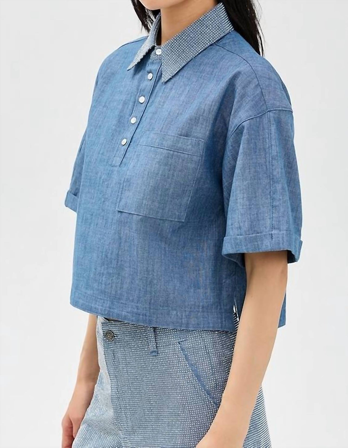 Cinq A Sept - Chambray Arno Top