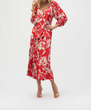 Joseph Ribkoff - Satin Floral Print Top