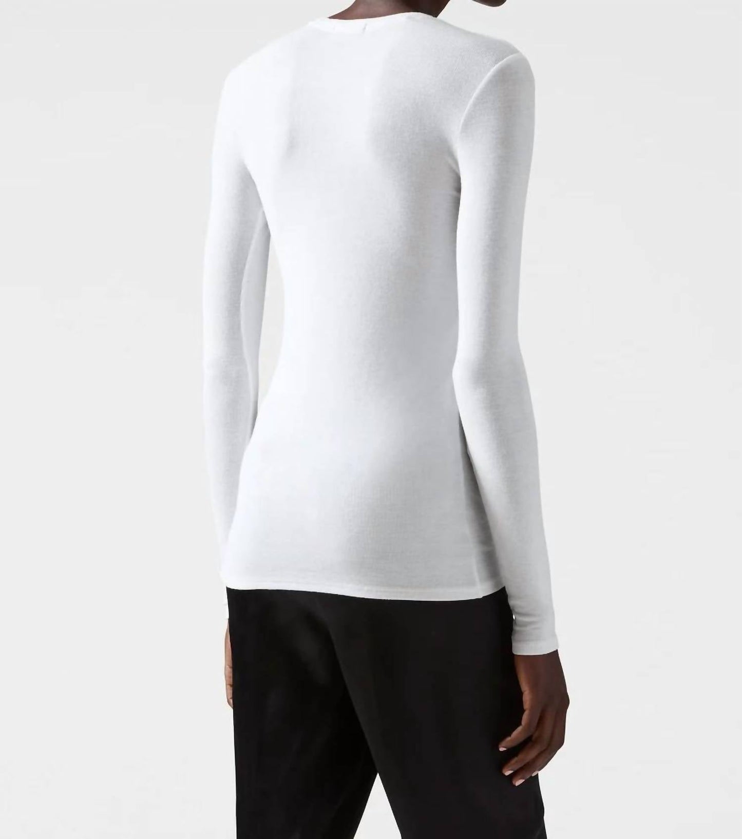Atm - Modal Rib Long Sleeve Crew Tee Top