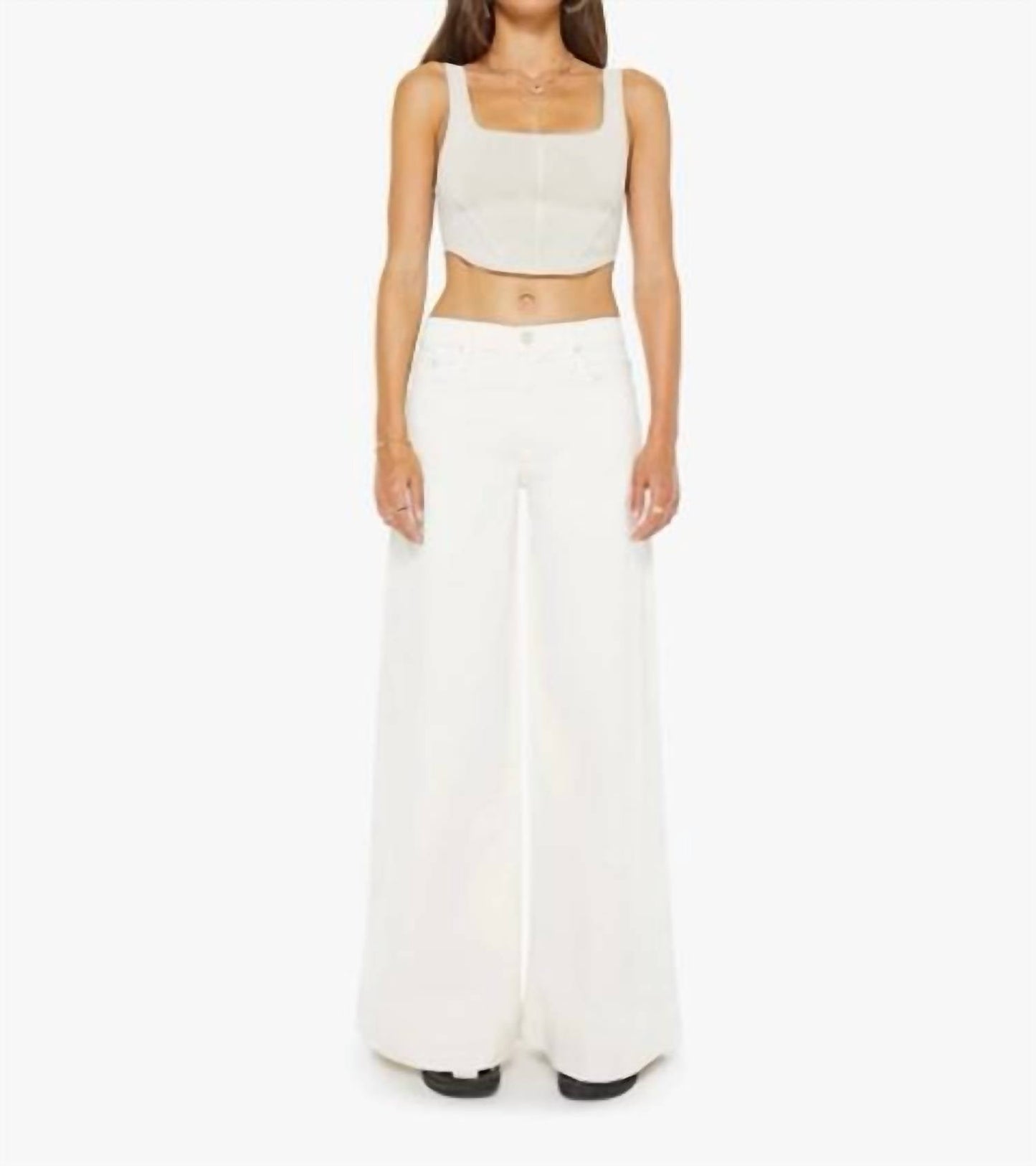 Mother - Mid Rise Headliner Sneak Jeans