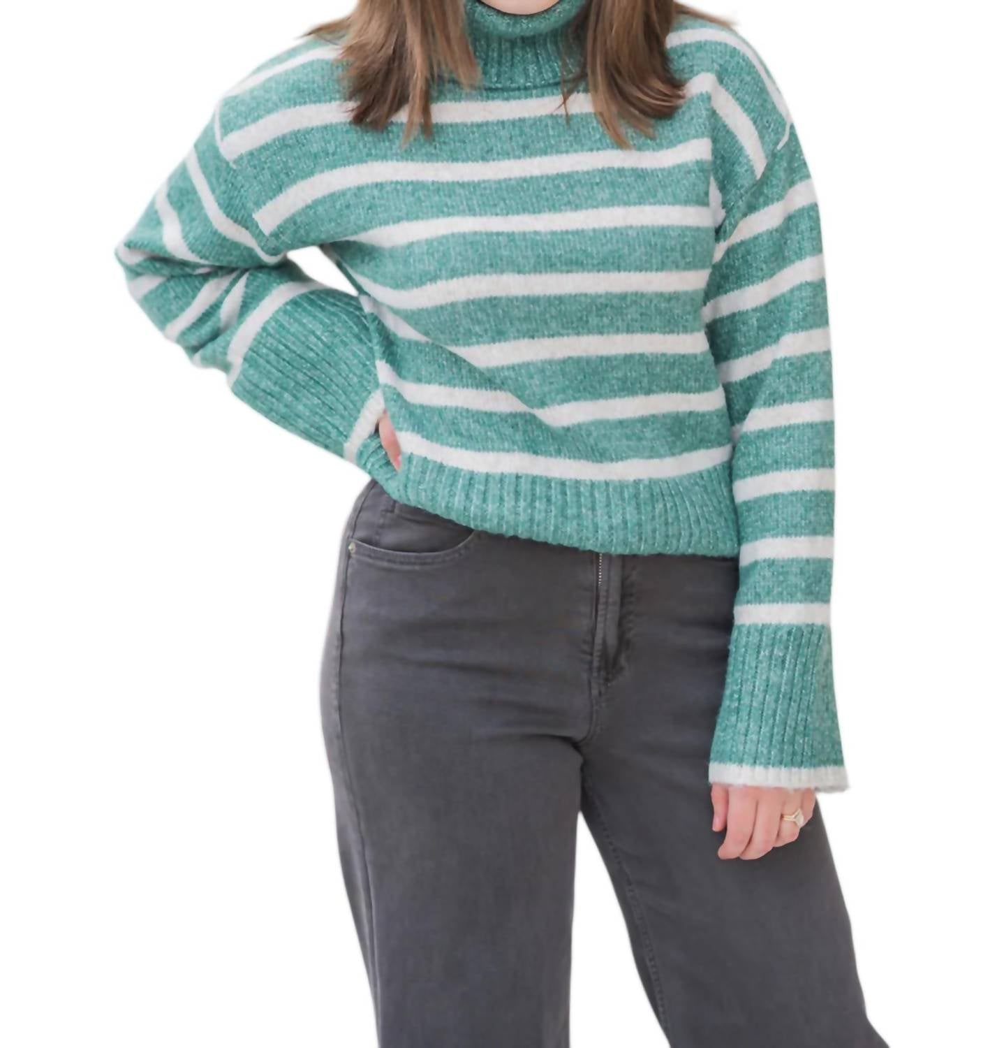 Z Supply - Josephine Stripe Turtleneck Sweater